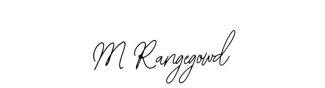 It looks lik you need a new signature style for name M Rangegowd. Design unique handwritten (Bearetta-2O07w) signature with our free signature maker in just a few clicks. M Rangegowd signature style 12 images and pictures png
