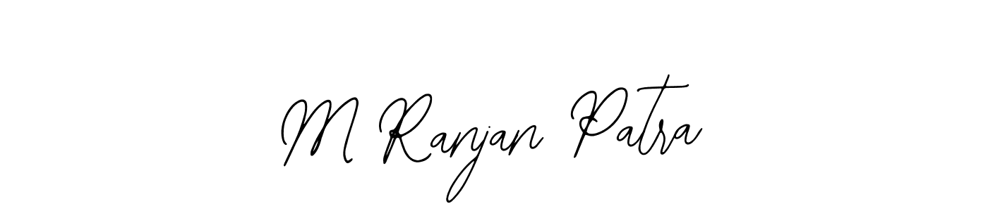 Create a beautiful signature design for name M Ranjan Patra. With this signature (Bearetta-2O07w) fonts, you can make a handwritten signature for free. M Ranjan Patra signature style 12 images and pictures png