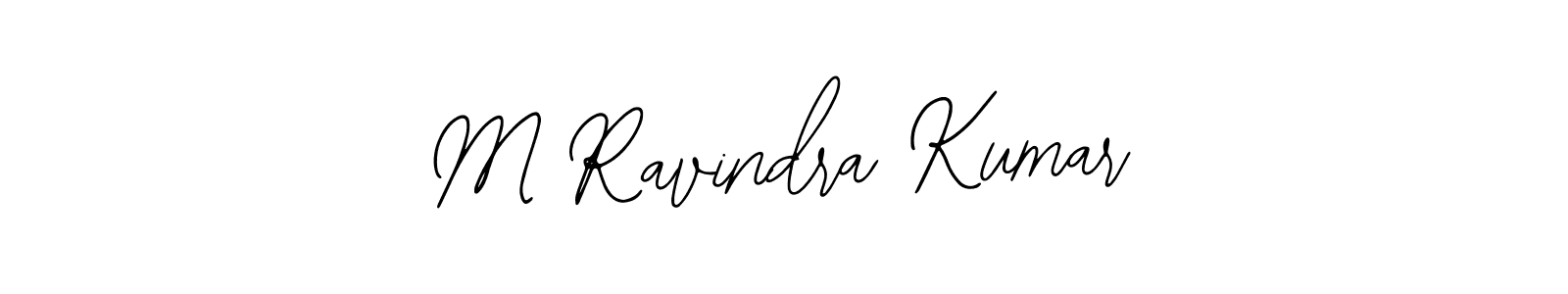 Also we have M Ravindra Kumar name is the best signature style. Create professional handwritten signature collection using Bearetta-2O07w autograph style. M Ravindra Kumar signature style 12 images and pictures png