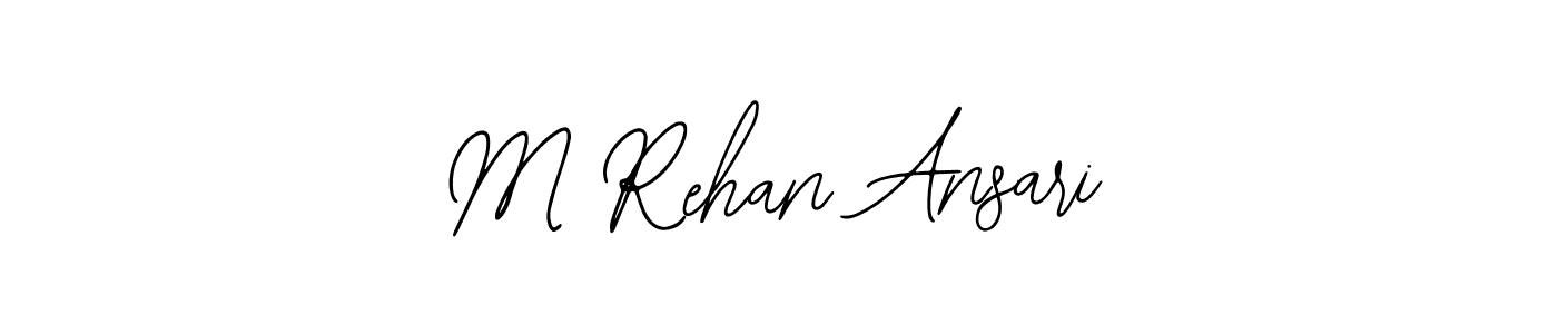 The best way (Bearetta-2O07w) to make a short signature is to pick only two or three words in your name. The name M Rehan Ansari include a total of six letters. For converting this name. M Rehan Ansari signature style 12 images and pictures png