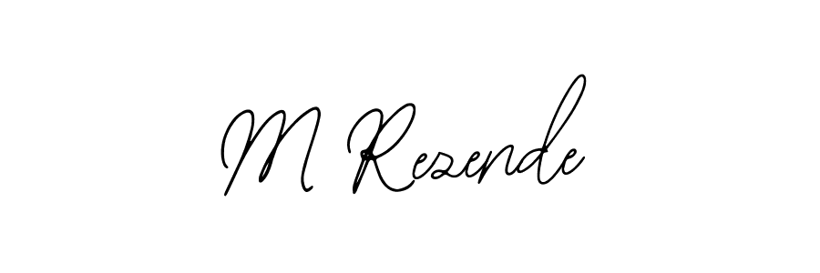 Design your own signature with our free online signature maker. With this signature software, you can create a handwritten (Bearetta-2O07w) signature for name M Rezende. M Rezende signature style 12 images and pictures png