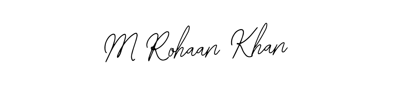 Design your own signature with our free online signature maker. With this signature software, you can create a handwritten (Bearetta-2O07w) signature for name M Rohaan Khan. M Rohaan Khan signature style 12 images and pictures png