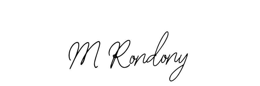 Best and Professional Signature Style for M Rondony. Bearetta-2O07w Best Signature Style Collection. M Rondony signature style 12 images and pictures png