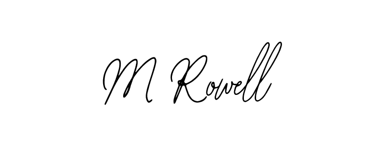 Create a beautiful signature design for name M Rowell. With this signature (Bearetta-2O07w) fonts, you can make a handwritten signature for free. M Rowell signature style 12 images and pictures png