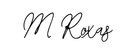 Design your own signature with our free online signature maker. With this signature software, you can create a handwritten (Bearetta-2O07w) signature for name M Roxas. M Roxas signature style 12 images and pictures png