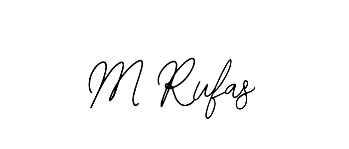 You should practise on your own different ways (Bearetta-2O07w) to write your name (M Rufas) in signature. don't let someone else do it for you. M Rufas signature style 12 images and pictures png