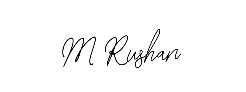 Make a beautiful signature design for name M Rushan. Use this online signature maker to create a handwritten signature for free. M Rushan signature style 12 images and pictures png