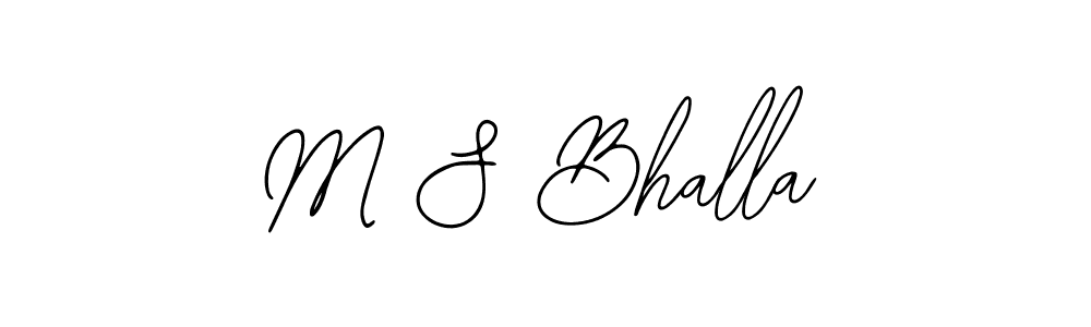 M S Bhalla stylish signature style. Best Handwritten Sign (Bearetta-2O07w) for my name. Handwritten Signature Collection Ideas for my name M S Bhalla. M S Bhalla signature style 12 images and pictures png