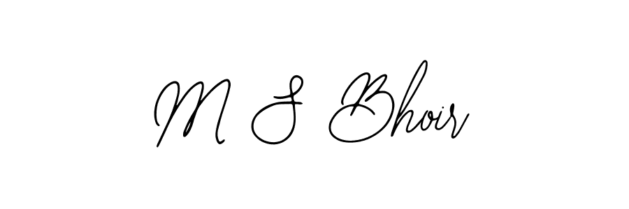 Also we have M S Bhoir name is the best signature style. Create professional handwritten signature collection using Bearetta-2O07w autograph style. M S Bhoir signature style 12 images and pictures png