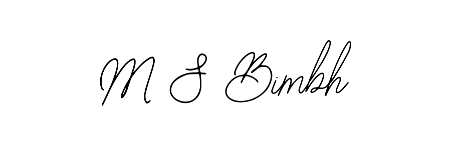 if you are searching for the best signature style for your name M S Bimbh. so please give up your signature search. here we have designed multiple signature styles  using Bearetta-2O07w. M S Bimbh signature style 12 images and pictures png