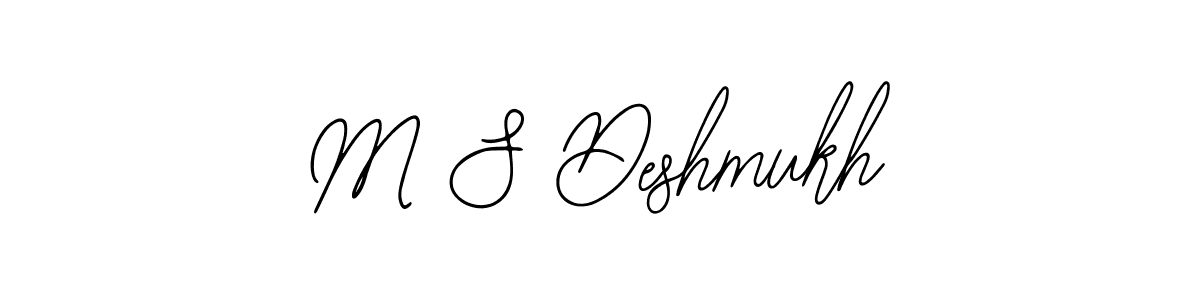 Create a beautiful signature design for name M S Deshmukh. With this signature (Bearetta-2O07w) fonts, you can make a handwritten signature for free. M S Deshmukh signature style 12 images and pictures png
