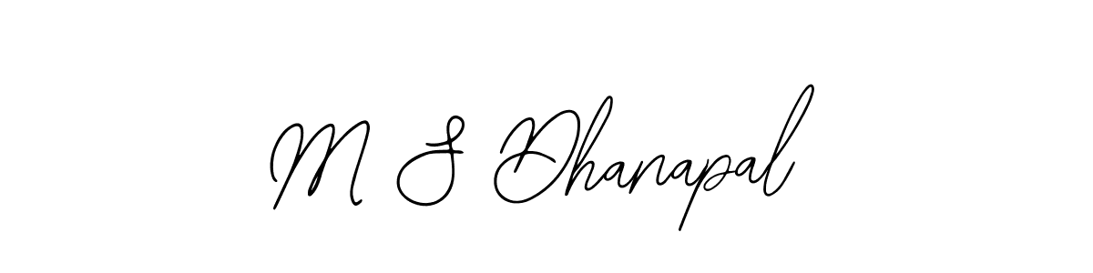 How to Draw M S Dhanapal signature style? Bearetta-2O07w is a latest design signature styles for name M S Dhanapal. M S Dhanapal signature style 12 images and pictures png