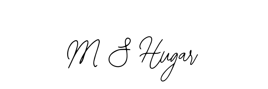 The best way (Bearetta-2O07w) to make a short signature is to pick only two or three words in your name. The name M S Hugar include a total of six letters. For converting this name. M S Hugar signature style 12 images and pictures png