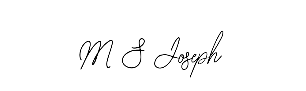 M S Joseph stylish signature style. Best Handwritten Sign (Bearetta-2O07w) for my name. Handwritten Signature Collection Ideas for my name M S Joseph. M S Joseph signature style 12 images and pictures png