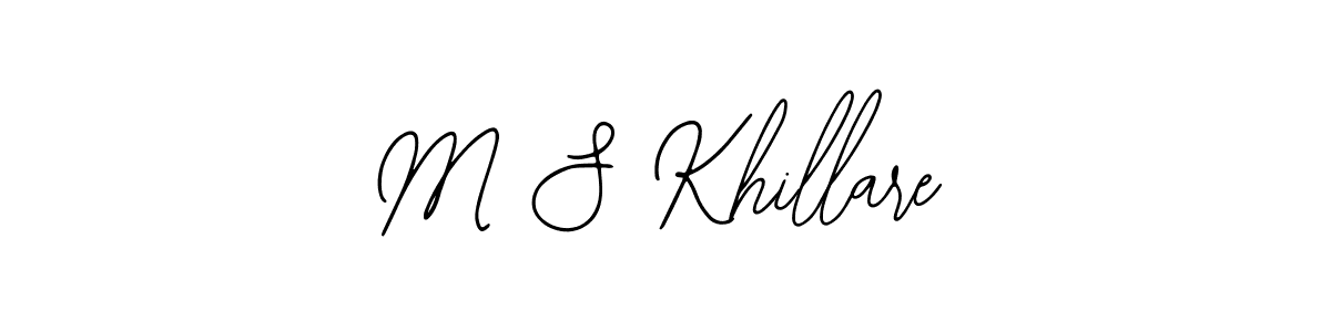 How to Draw M S Khillare signature style? Bearetta-2O07w is a latest design signature styles for name M S Khillare. M S Khillare signature style 12 images and pictures png