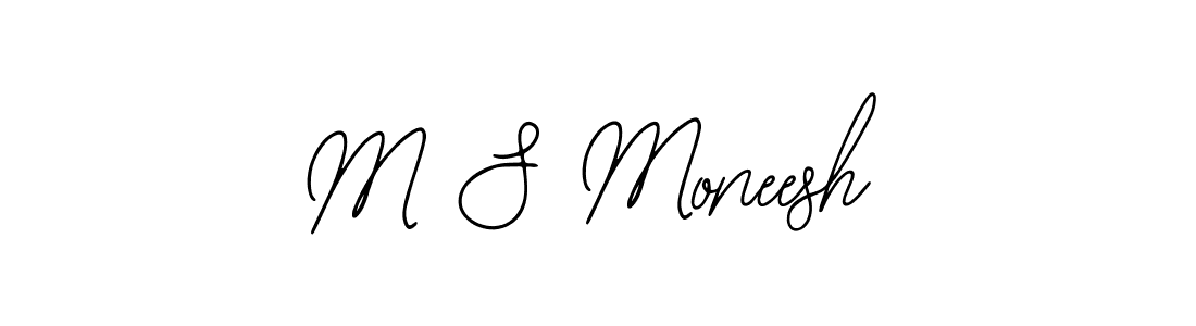 Make a beautiful signature design for name M S Moneesh. With this signature (Bearetta-2O07w) style, you can create a handwritten signature for free. M S Moneesh signature style 12 images and pictures png