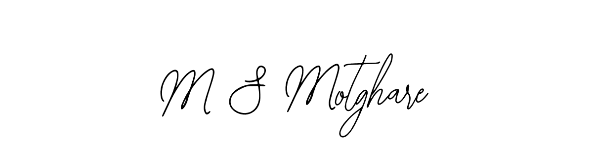 Make a beautiful signature design for name M S Motghare. Use this online signature maker to create a handwritten signature for free. M S Motghare signature style 12 images and pictures png