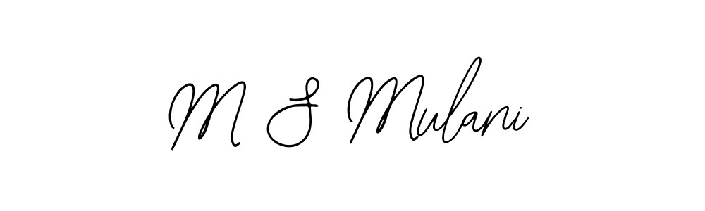 Make a beautiful signature design for name M S Mulani. With this signature (Bearetta-2O07w) style, you can create a handwritten signature for free. M S Mulani signature style 12 images and pictures png