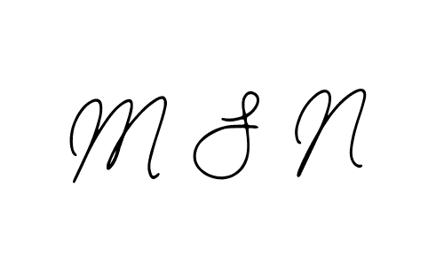 Make a beautiful signature design for name M S N. With this signature (Bearetta-2O07w) style, you can create a handwritten signature for free. M S N signature style 12 images and pictures png