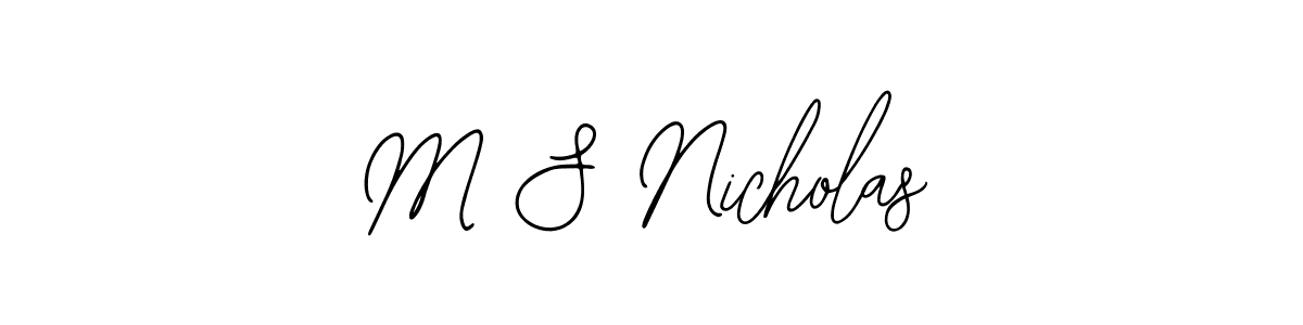 Once you've used our free online signature maker to create your best signature Bearetta-2O07w style, it's time to enjoy all of the benefits that M S Nicholas name signing documents. M S Nicholas signature style 12 images and pictures png