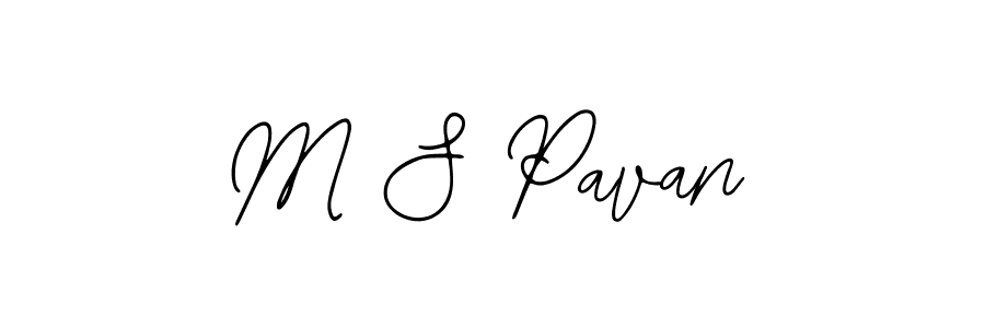 Make a beautiful signature design for name M S Pavan. With this signature (Bearetta-2O07w) style, you can create a handwritten signature for free. M S Pavan signature style 12 images and pictures png