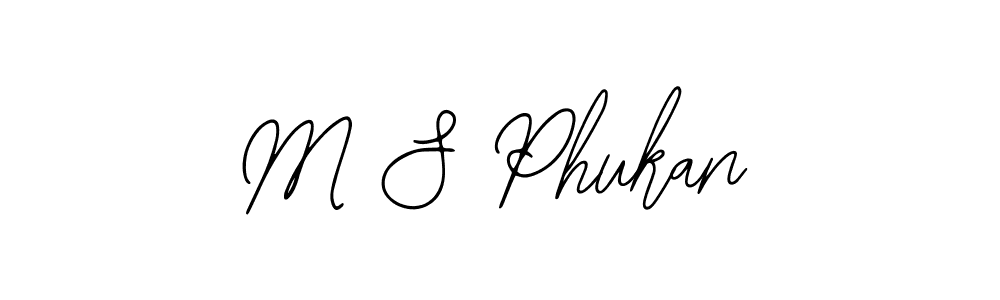 You should practise on your own different ways (Bearetta-2O07w) to write your name (M S Phukan) in signature. don't let someone else do it for you. M S Phukan signature style 12 images and pictures png