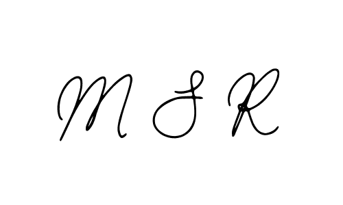 Design your own signature with our free online signature maker. With this signature software, you can create a handwritten (Bearetta-2O07w) signature for name M S R. M S R signature style 12 images and pictures png