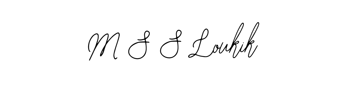 M S S Loukik stylish signature style. Best Handwritten Sign (Bearetta-2O07w) for my name. Handwritten Signature Collection Ideas for my name M S S Loukik. M S S Loukik signature style 12 images and pictures png