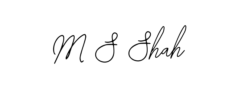 How to make M S Shah signature? Bearetta-2O07w is a professional autograph style. Create handwritten signature for M S Shah name. M S Shah signature style 12 images and pictures png