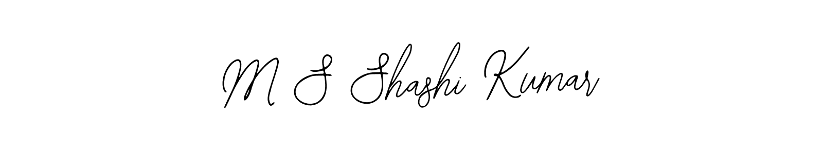 Similarly Bearetta-2O07w is the best handwritten signature design. Signature creator online .You can use it as an online autograph creator for name M S Shashi Kumar. M S Shashi Kumar signature style 12 images and pictures png