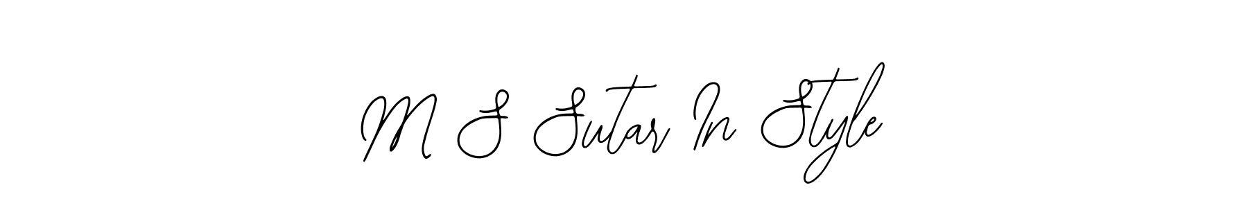 Once you've used our free online signature maker to create your best signature Bearetta-2O07w style, it's time to enjoy all of the benefits that M S Sutar In Style name signing documents. M S Sutar In Style signature style 12 images and pictures png