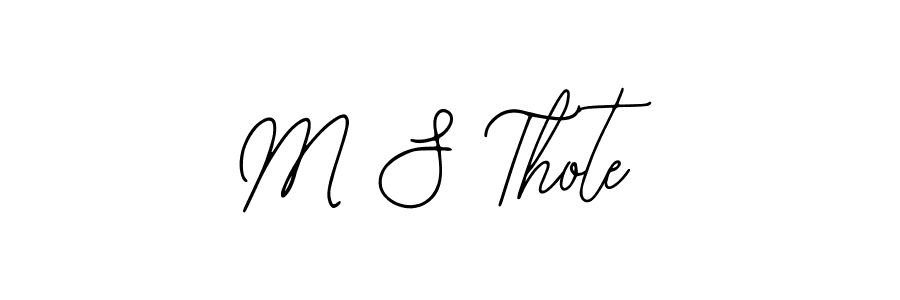 How to make M S Thote signature? Bearetta-2O07w is a professional autograph style. Create handwritten signature for M S Thote name. M S Thote signature style 12 images and pictures png