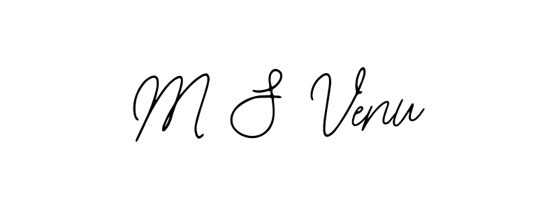 How to make M S Venu signature? Bearetta-2O07w is a professional autograph style. Create handwritten signature for M S Venu name. M S Venu signature style 12 images and pictures png