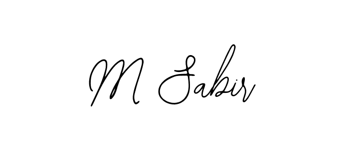 Also You can easily find your signature by using the search form. We will create M Sabir name handwritten signature images for you free of cost using Bearetta-2O07w sign style. M Sabir signature style 12 images and pictures png