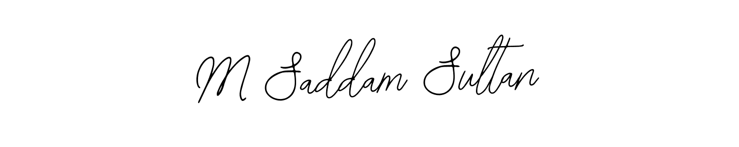 The best way (Bearetta-2O07w) to make a short signature is to pick only two or three words in your name. The name M Saddam Sultan include a total of six letters. For converting this name. M Saddam Sultan signature style 12 images and pictures png
