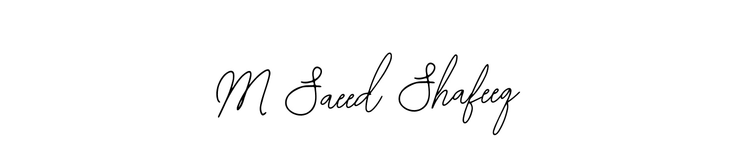 M Saeed Shafeeq stylish signature style. Best Handwritten Sign (Bearetta-2O07w) for my name. Handwritten Signature Collection Ideas for my name M Saeed Shafeeq. M Saeed Shafeeq signature style 12 images and pictures png