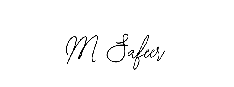 Design your own signature with our free online signature maker. With this signature software, you can create a handwritten (Bearetta-2O07w) signature for name M Safeer. M Safeer signature style 12 images and pictures png