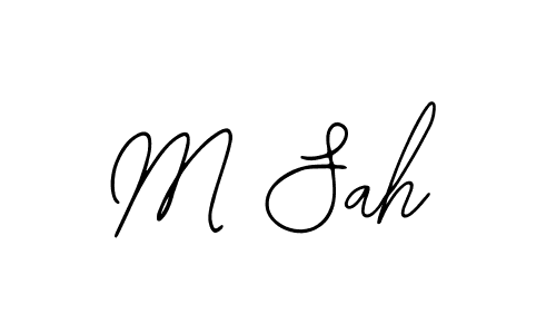 Make a beautiful signature design for name M Sah. With this signature (Bearetta-2O07w) style, you can create a handwritten signature for free. M Sah signature style 12 images and pictures png