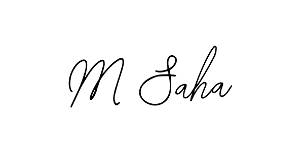 Create a beautiful signature design for name M Saha. With this signature (Bearetta-2O07w) fonts, you can make a handwritten signature for free. M Saha signature style 12 images and pictures png