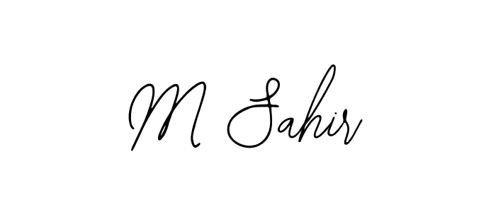 Similarly Bearetta-2O07w is the best handwritten signature design. Signature creator online .You can use it as an online autograph creator for name M Sahir. M Sahir signature style 12 images and pictures png