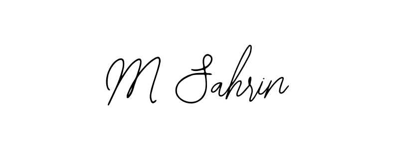 How to make M Sahrin name signature. Use Bearetta-2O07w style for creating short signs online. This is the latest handwritten sign. M Sahrin signature style 12 images and pictures png