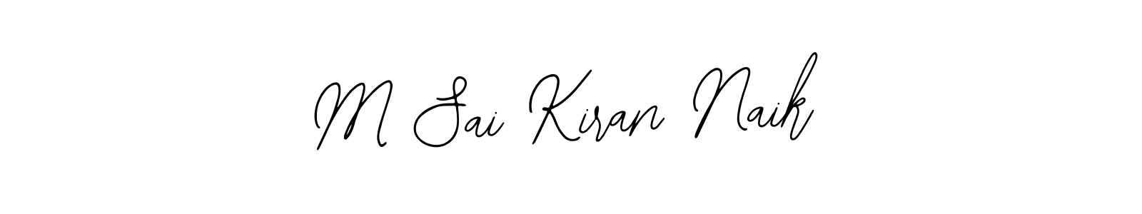 Use a signature maker to create a handwritten signature online. With this signature software, you can design (Bearetta-2O07w) your own signature for name M Sai Kiran Naik. M Sai Kiran Naik signature style 12 images and pictures png