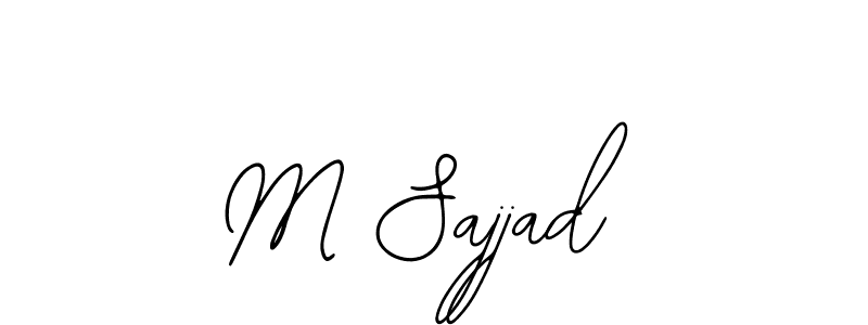 Make a beautiful signature design for name M Sajjad. With this signature (Bearetta-2O07w) style, you can create a handwritten signature for free. M Sajjad signature style 12 images and pictures png