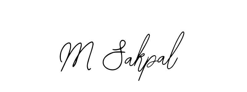 Also You can easily find your signature by using the search form. We will create M Sakpal name handwritten signature images for you free of cost using Bearetta-2O07w sign style. M Sakpal signature style 12 images and pictures png