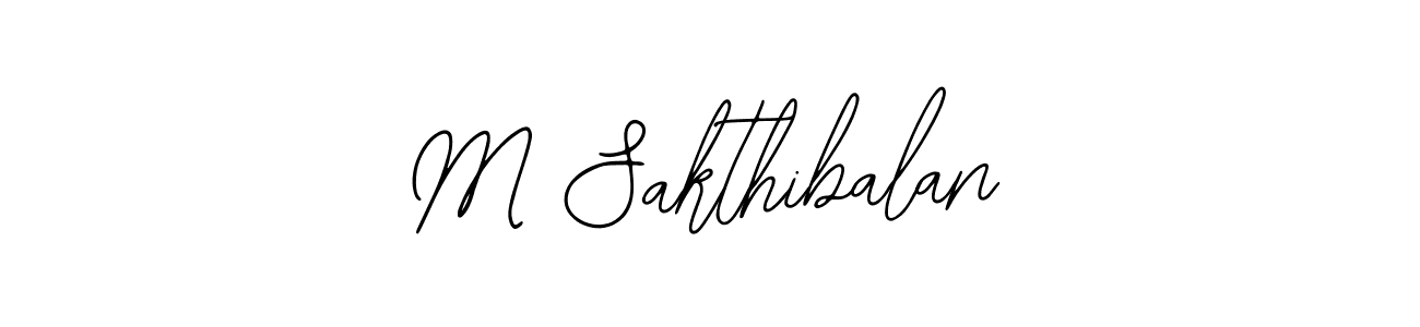 The best way (Bearetta-2O07w) to make a short signature is to pick only two or three words in your name. The name M Sakthibalan include a total of six letters. For converting this name. M Sakthibalan signature style 12 images and pictures png