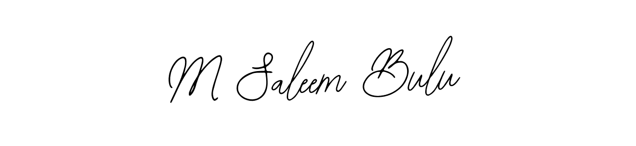 M Saleem Bulu stylish signature style. Best Handwritten Sign (Bearetta-2O07w) for my name. Handwritten Signature Collection Ideas for my name M Saleem Bulu. M Saleem Bulu signature style 12 images and pictures png