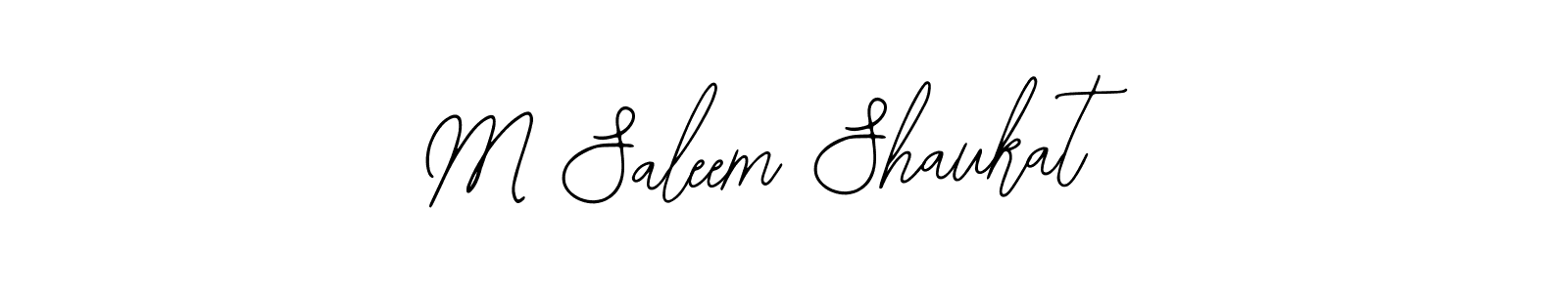Design your own signature with our free online signature maker. With this signature software, you can create a handwritten (Bearetta-2O07w) signature for name M Saleem Shaukat. M Saleem Shaukat signature style 12 images and pictures png