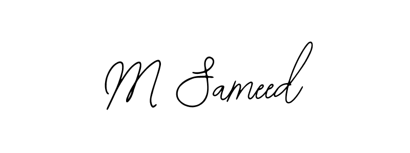 Bearetta-2O07w is a professional signature style that is perfect for those who want to add a touch of class to their signature. It is also a great choice for those who want to make their signature more unique. Get M Sameed name to fancy signature for free. M Sameed signature style 12 images and pictures png