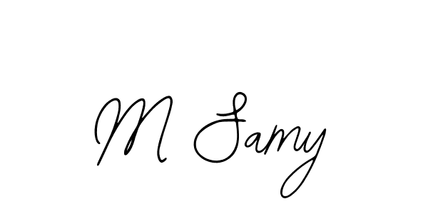 Bearetta-2O07w is a professional signature style that is perfect for those who want to add a touch of class to their signature. It is also a great choice for those who want to make their signature more unique. Get M Samy name to fancy signature for free. M Samy signature style 12 images and pictures png