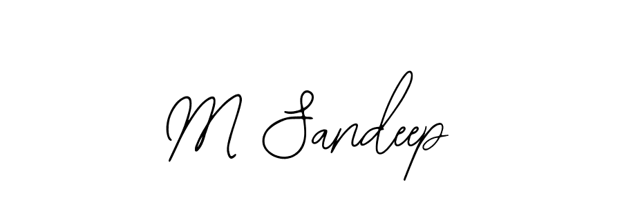 How to make M Sandeep signature? Bearetta-2O07w is a professional autograph style. Create handwritten signature for M Sandeep name. M Sandeep signature style 12 images and pictures png